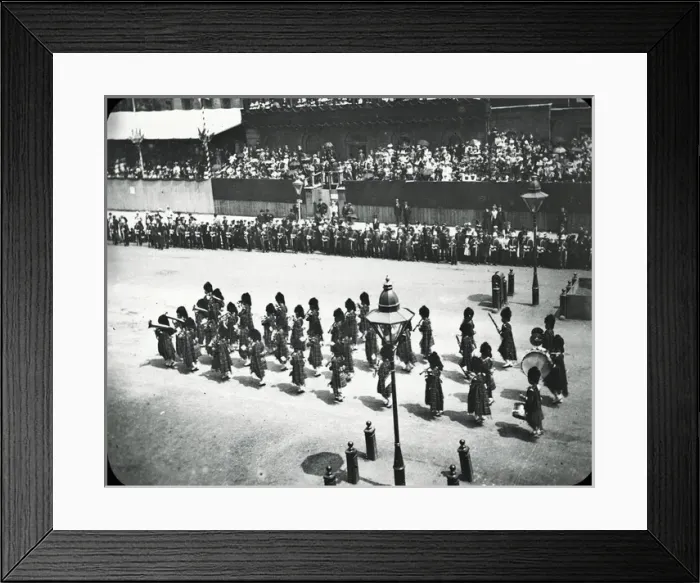 Framed Print : Queen Victorias Diamond Jubilee - The Pipers passing Whiteh Framed Print : Queen Victorias Diamond Jubilee - The Pipers passing Whiteh