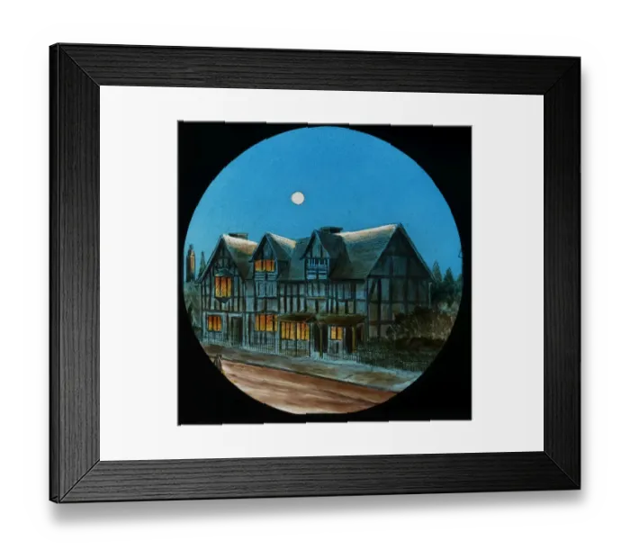 Framed Print : Shakespeares House, by Night Framed Print : Shakespeares House, by Night