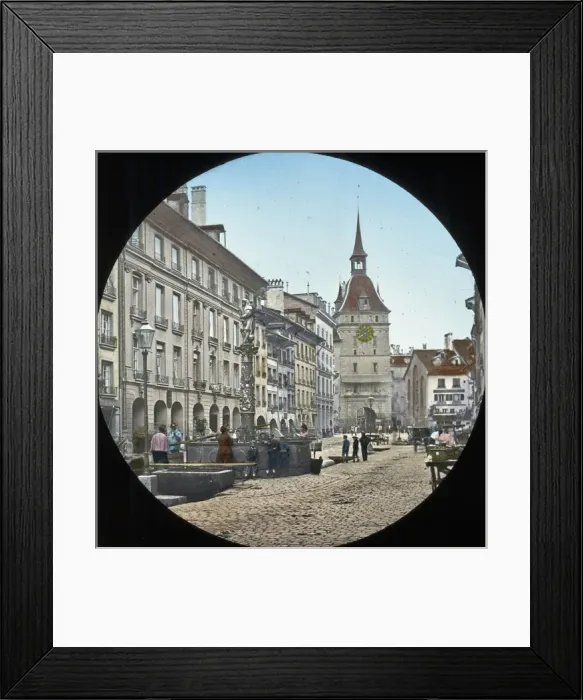 Framed Print : Switzerland - Berne. The High Street Framed Print : Switzerland - Berne. The High Street