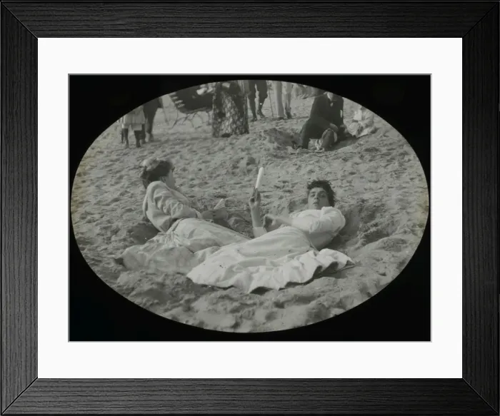 Framed Print : People on the beach Framed Print : People on the beach