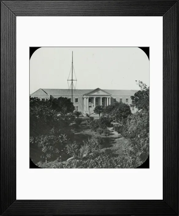 Framed Print : Jamaica - Spanish Town, The Bishops House Framed Print : Jamaica - Spanish Town, The Bishops House