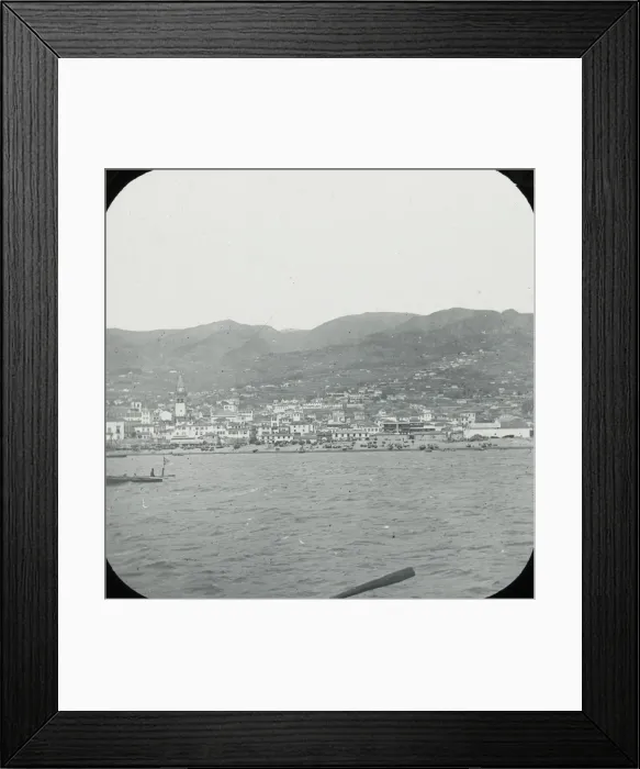Framed Print : Madeira, Funchal from the Sea Framed Print : Madeira, Funchal from the Sea