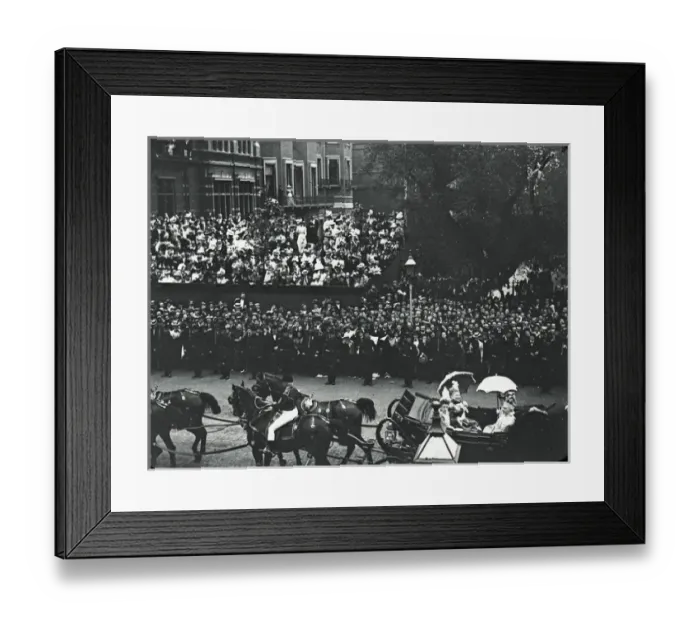 Framed Print : Diamond Jubilee - Duchess of Teck passing down Piccadilly Framed Print : Diamond Jubilee - Duchess of Teck passing down Piccadilly