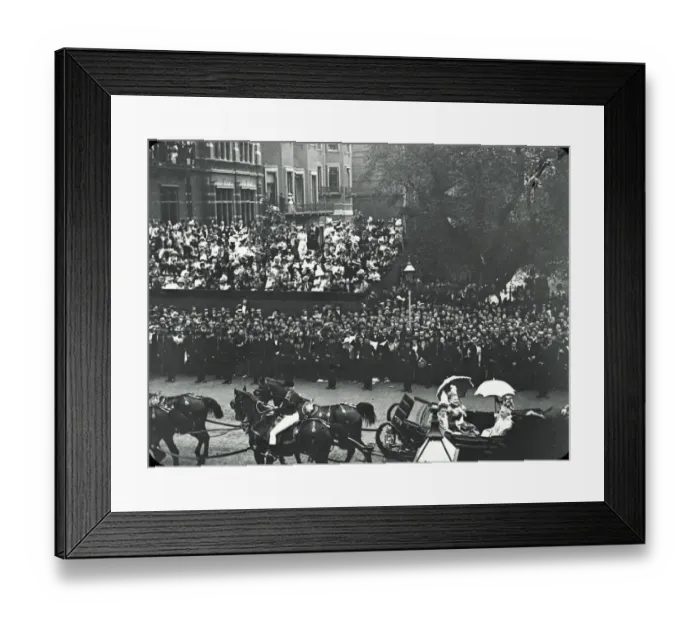 Framed Print : Diamond Jubilee - Duchess of Teck passing down Piccadilly Framed Print : Diamond Jubilee - Duchess of Teck passing down Piccadilly