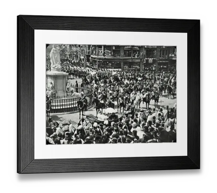 Framed Print : Queen Victorias Diamond Jubilee - The Royal Carriage at St Framed Print : Queen Victorias Diamond Jubilee - The Royal Carriage at St