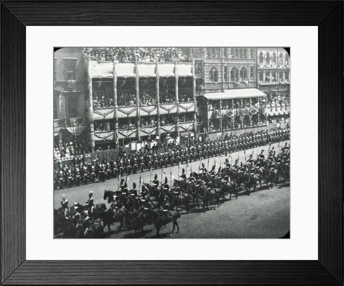 Framed Print : Queen Victorias Diamond Jubilee - Lancers passing Whitehall Framed Print : Queen Victorias Diamond Jubilee - Lancers passing Whitehall