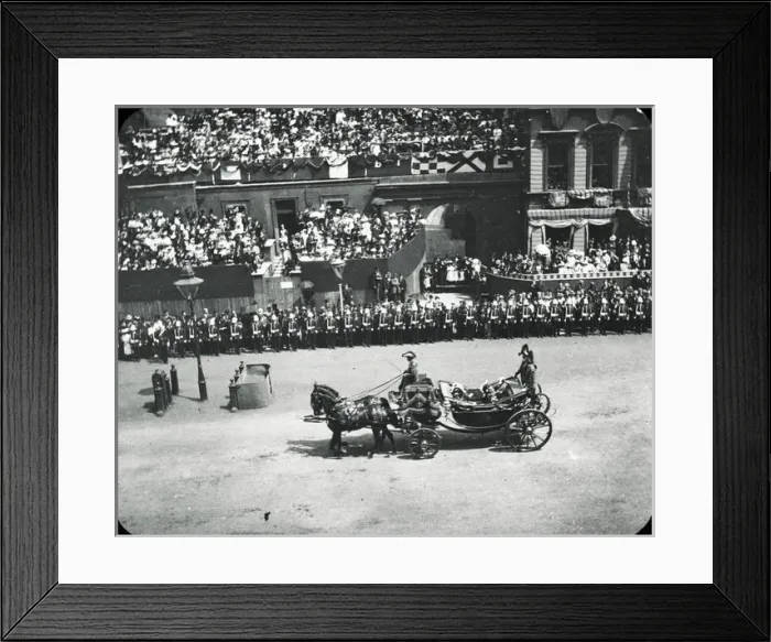 Framed Print : Diamond Jubilee - Austrian Ambassador passing Whitehall Framed Print : Diamond Jubilee - Austrian Ambassador passing Whitehall