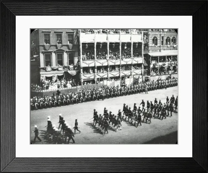 Framed Print : Queen Victorias Diamond Jubilee - Colonial Troops at Whiteh Framed Print : Queen Victorias Diamond Jubilee - Colonial Troops at Whiteh