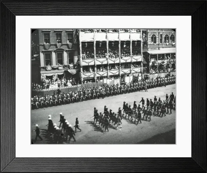 Framed Print : Queen Victorias Diamond Jubilee - Colonial Troops at Whiteh Framed Print : Queen Victorias Diamond Jubilee - Colonial Troops at Whiteh