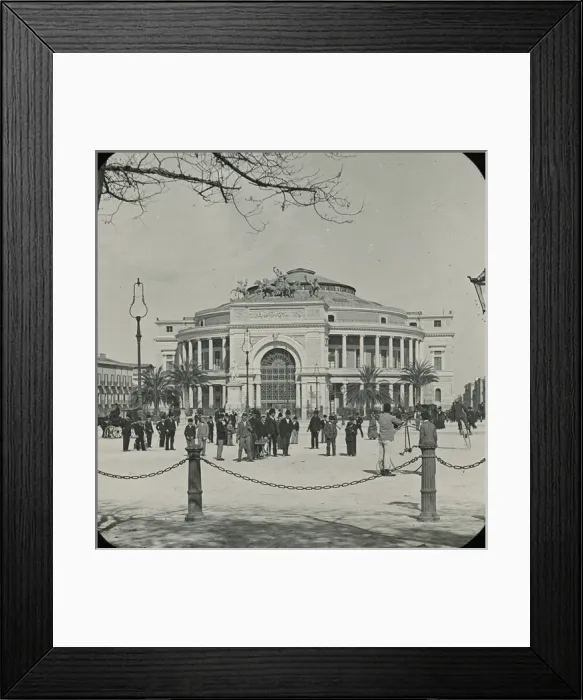 Framed Print : Sicily - Politeama in Palermo Framed Print : Sicily - Politeama in Palermo