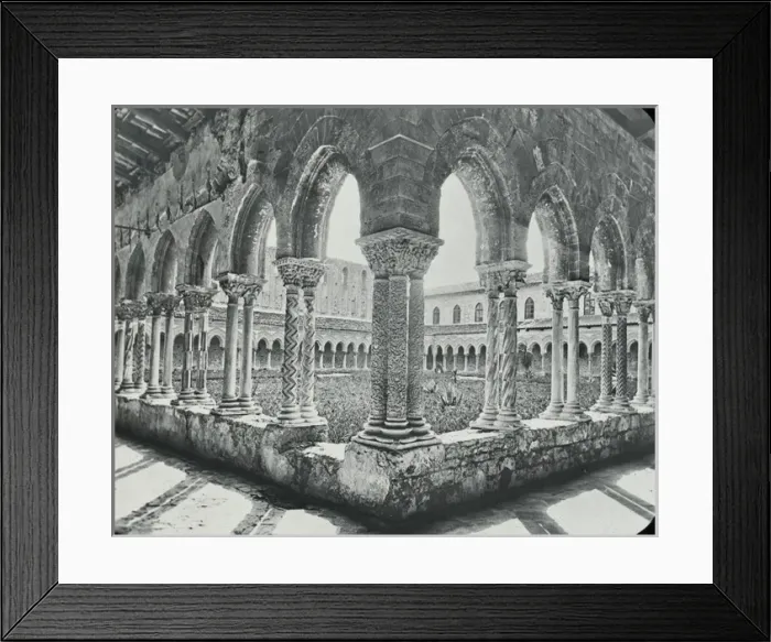 Framed Print : Sicily - Benedictine Cloisters at Monreale Framed Print : Sicily - Benedictine Cloisters at Monreale