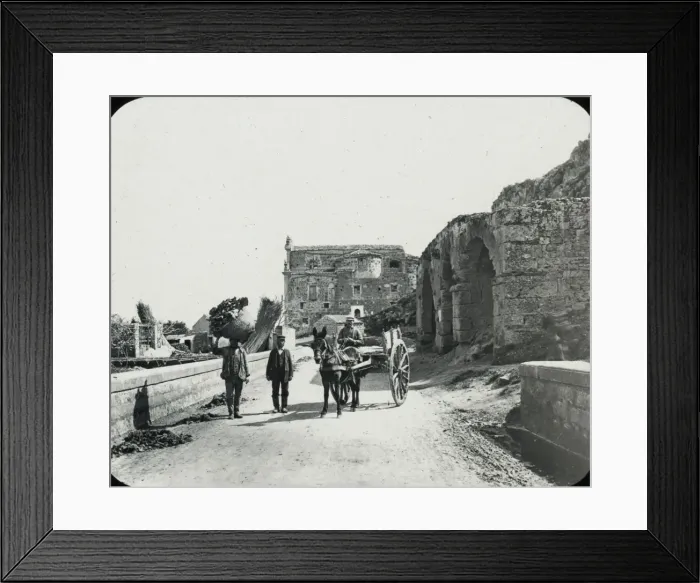 Framed Print : Sicily - Gilbilrossa Road and Roman Wall, Palermo Framed Print : Sicily - Gilbilrossa Road and Roman Wall, Palermo