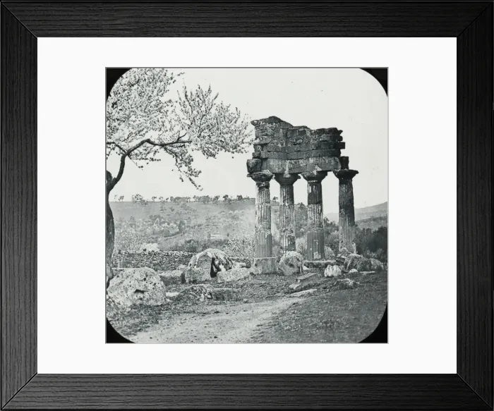 Framed Print : Sicily - Temple of Castor and Pollux, Girgenti Framed Print : Sicily - Temple of Castor and Pollux, Girgenti
