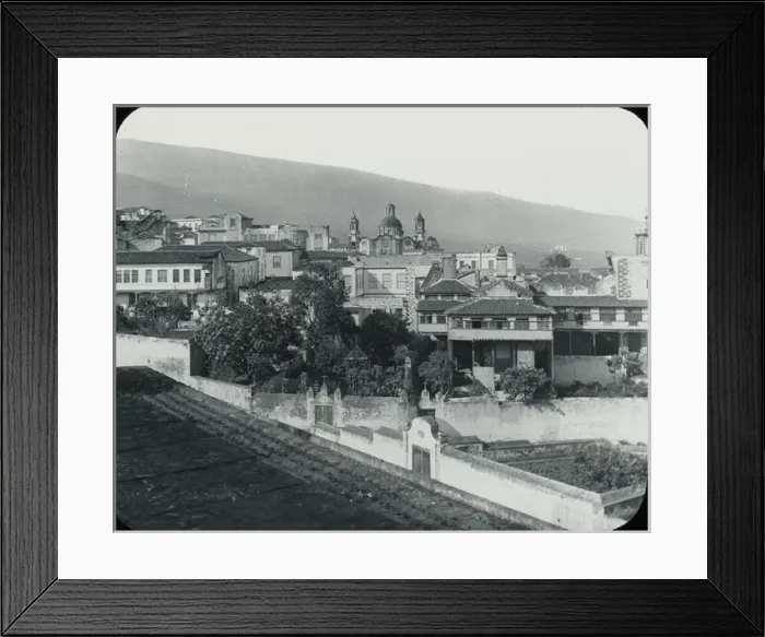 Framed Print : Canary Islands - Orotava, The Town fro Plaza de la Constitut Framed Print : Canary Islands - Orotava, The Town fro Plaza de la Constitut