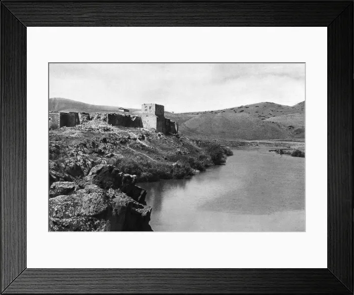 Framed Print : View of the River Jordan, Jisr el Mujami, Holy Land Framed Print : View of the River Jordan, Jisr el Mujami, Holy Land
