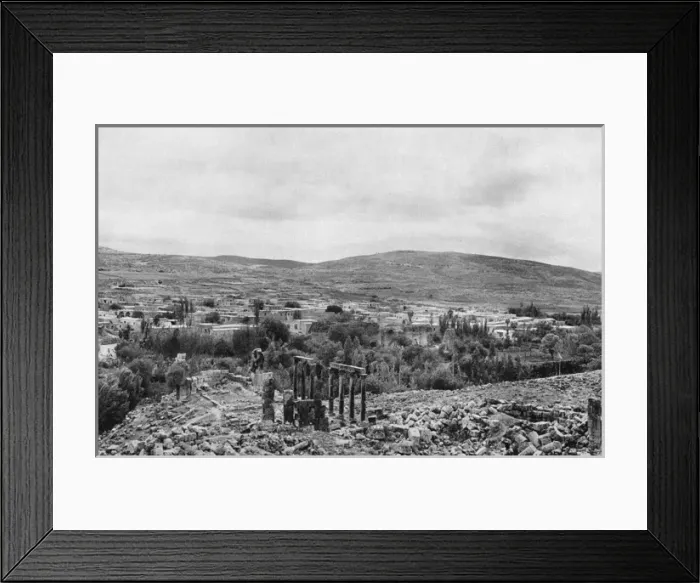 Framed Print : View of modern Jerash, Jordan, Holy Land Framed Print : View of modern Jerash, Jordan, Holy Land
