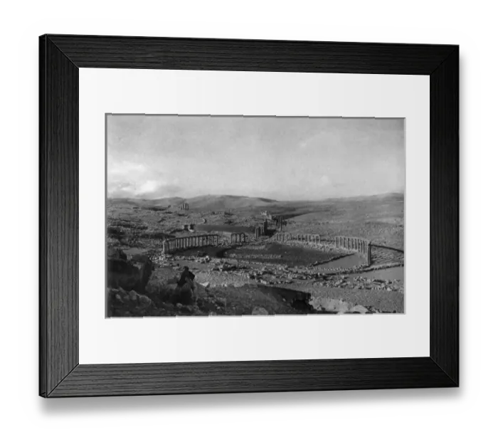 Framed Print : Roman site of Jerash (Gerasa), Jordan, Holy Land