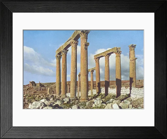 Framed Print : Roman colonnade at Jerash (Gerasa), Jordan, Holy Land Framed Print : Roman colonnade at Jerash (Gerasa), Jordan, Holy Land