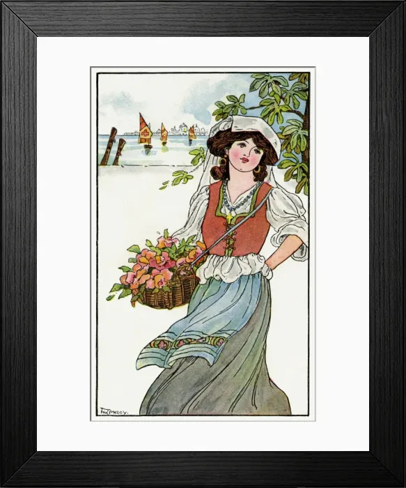 Framed Print : Flower seller Framed Print : Flower seller