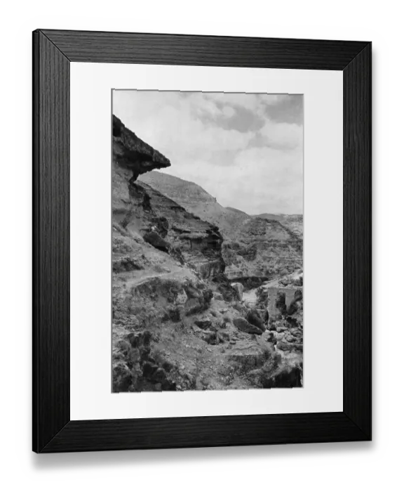 Framed Print : Byzantine aqueduct, Wadi Qelt, West Bank Framed Print : Byzantine aqueduct, Wadi Qelt, West Bank
