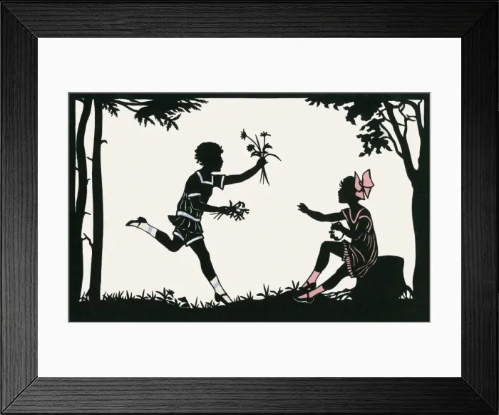 Framed Print : Boy with a posy of flowers Framed Print : Boy with a posy of flowers