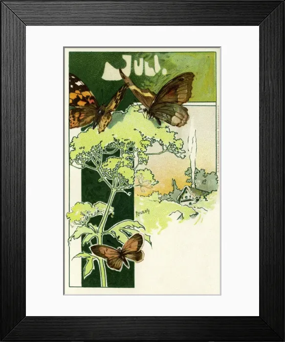 Framed Print : Months of the year. July Framed Print : Months of the year. July