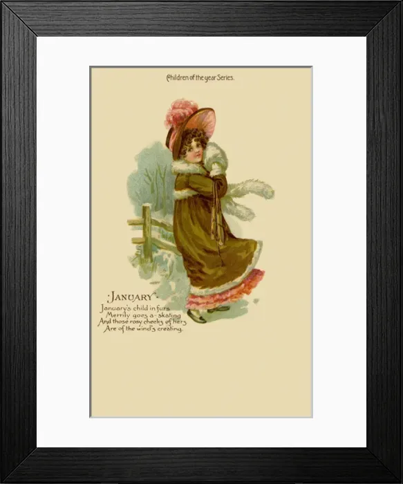 Framed Print : Children of the year. January Framed Print : Children of the year. January