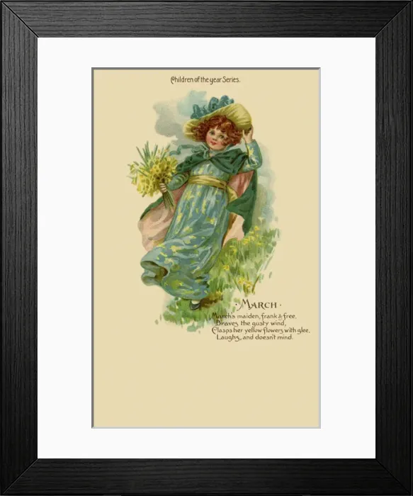 Framed Print : Children of the year. March Framed Print : Children of the year. March