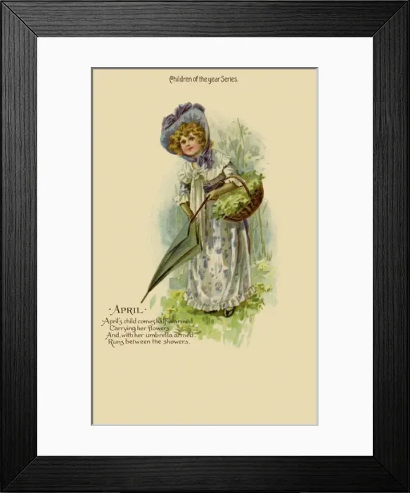 Framed Print : Children of the year. April Framed Print : Children of the year. April