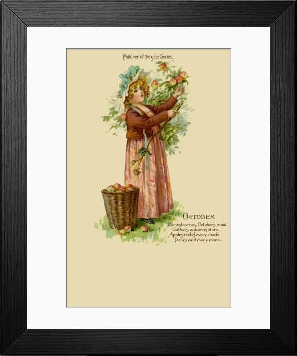 Framed Print : Children of the year. October Framed Print : Children of the year. October