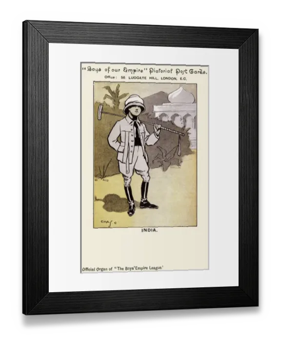 Framed Print : Boys of our Empire. India Framed Print : Boys of our Empire. India