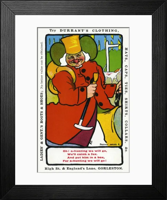 Framed Print : Oh! A-hunting we will go Framed Print : Oh! A-hunting we will go