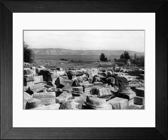 Framed Print : Roman ruins at Capernaum, Sea of Galilee, Israel Framed Print : Roman ruins at Capernaum, Sea of Galilee, Israel