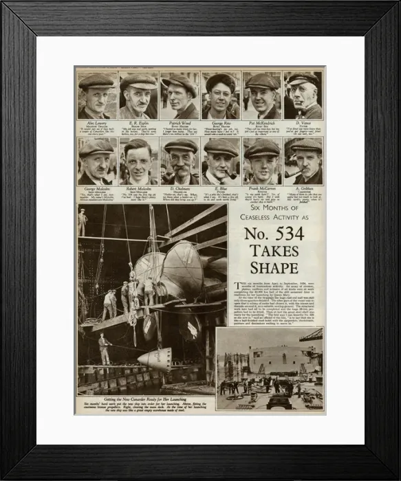 Framed Print : Queen Mary Ocean Liner, 6 months of activity Framed Print : Queen Mary Ocean Liner, 6 months of activity