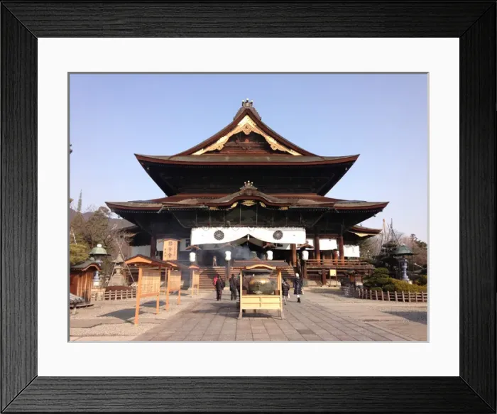 Framed Print : Zenko-ji Buddhist Temple - Nagano, Japan Framed Print : Zenko-ji Buddhist Temple - Nagano, Japan
