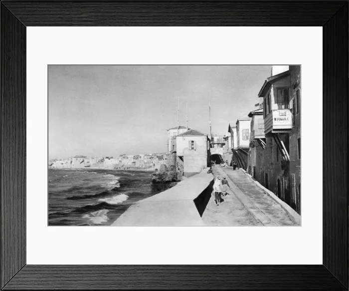 Framed Print : Street near harbour, Jaffa, Western Israel Framed Print : Street near harbour, Jaffa, Western Israel