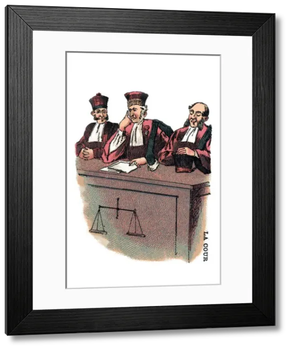 Framed Print : French Occupations card series game 1890s Framed Print : French Occupations card series game 1890s