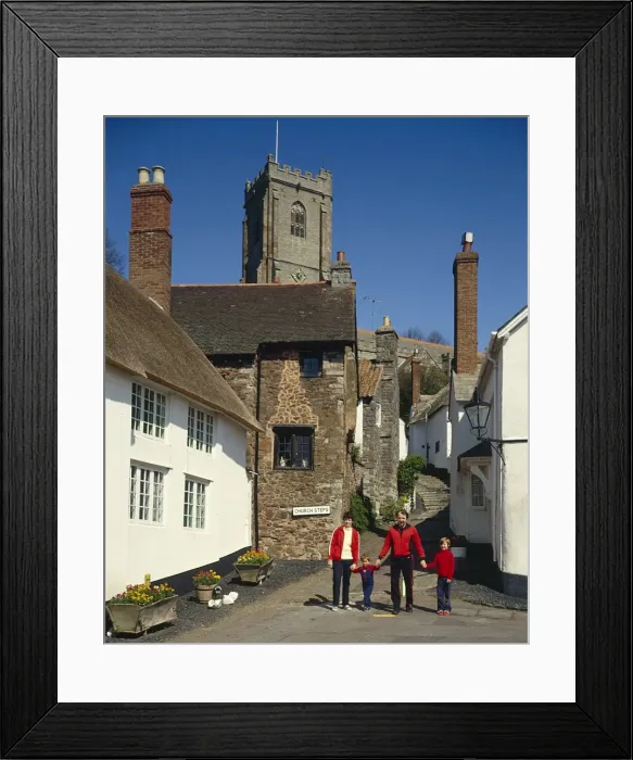 Framed Print : Church Steps, Minehead, Somerset Framed Print : Church Steps, Minehead, Somerset