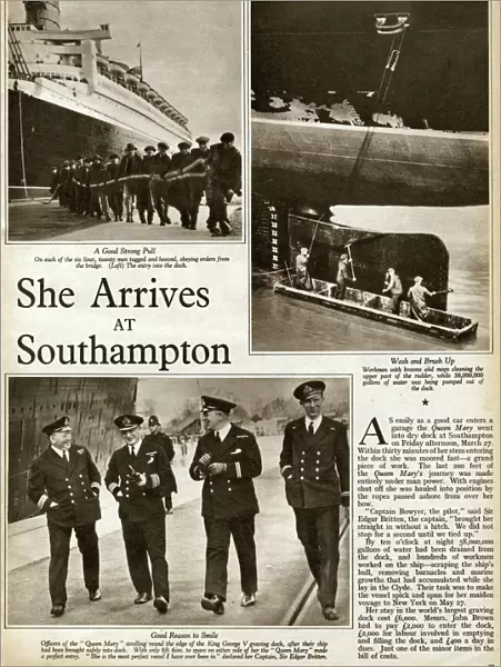 Queen Mary Ocean Liner, at Southampton