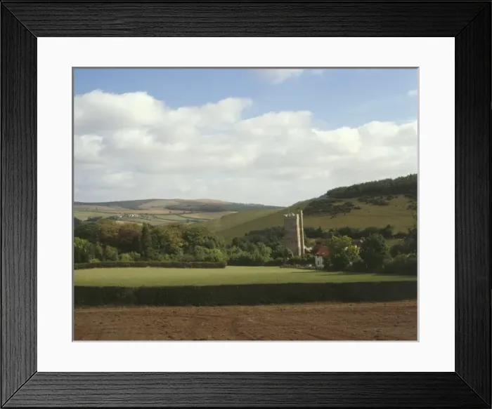 Framed Print : View of Luccombe, Exmoor, Somerset Framed Print : View of Luccombe, Exmoor, Somerset