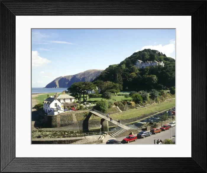 Framed Print : View of Lynmouth and Countisbury, Devon Framed Print : View of Lynmouth and Countisbury, Devon