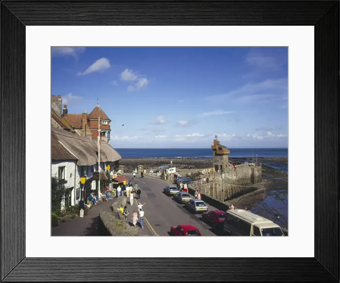 Framed Print : View of the harbour, Lynmouth, Devon Framed Print : View of the harbour, Lynmouth, Devon