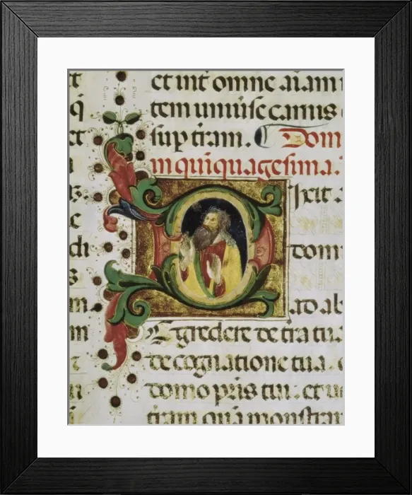 Framed Print : Abraham. Medieval manuscript Framed Print : Abraham. Medieval manuscript