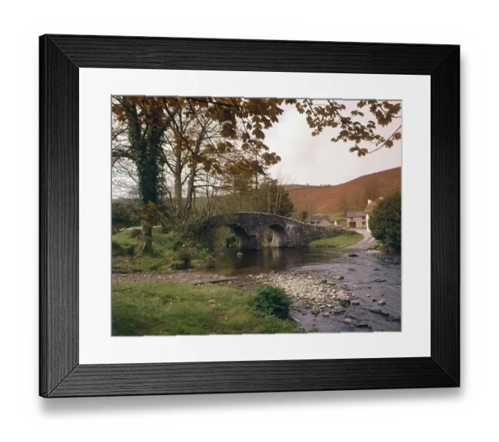 Framed Print : View of Malmsmead, Exmoor, North Devon Framed Print : View of Malmsmead, Exmoor, North Devon