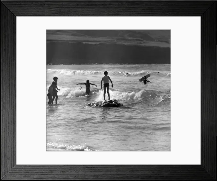 Framed Print : Children playing in the sea Framed Print : Children playing in the sea