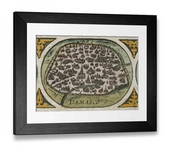 Framed Print : Atlas Novus. Asia, 17th c Damascus Framed Print : Atlas Novus. Asia, 17th c Damascus