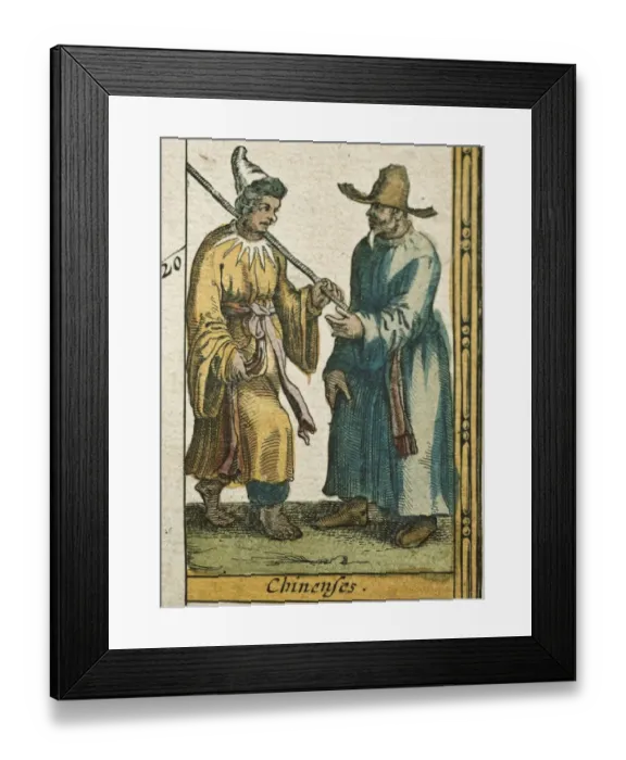 Framed Print : Atlas Novus. Asia. Chinese people, 17th c Framed Print : Atlas Novus. Asia. Chinese people, 17th c
