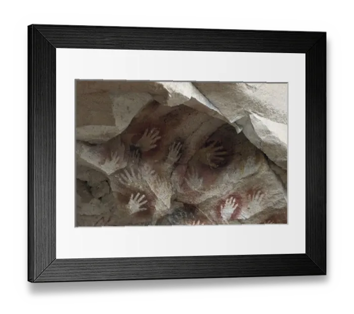 Framed Print : Argentina. Cave of the Hands. Cave paintings Framed Print : Argentina. Cave of the Hands. Cave paintings