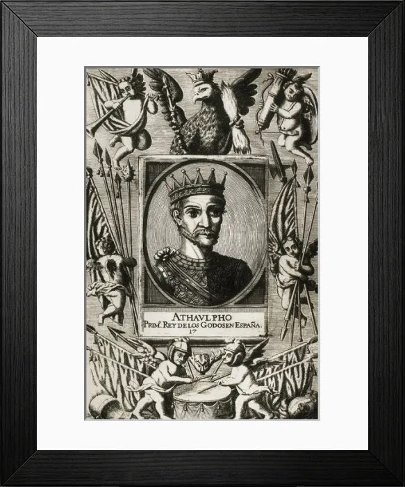 Framed Print : Ataulf (?-415). Visigothic King Framed Print : Ataulf (?-415). Visigothic King