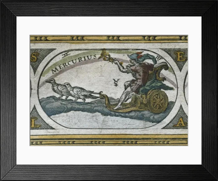 Framed Print : Atlas Novus, 17th c Planet Mercury